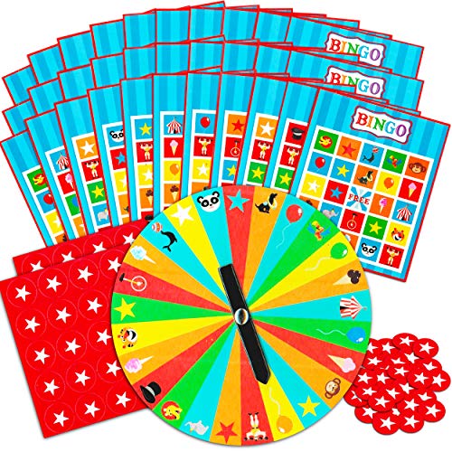 Game Party Road Trip Bingo for Kids Ages 4-8 - Magnetic Travel Bingo Set with Game Boards, Spinner, Pieces, and More