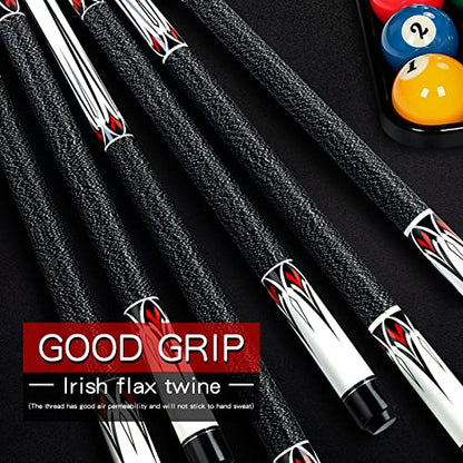 Pool Cue Stick - 58 inch Maple Billiard Pool Stick, 19/20/21 oz 1/2 Maple Pool Cue Stick Kit, 2-Piece Billiard Pool Cue Stick - color: 19 oz(11.5mm Tip)
