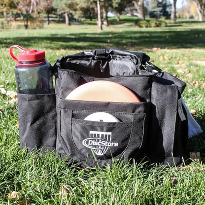 Disc Store Tournament Disc Golf Bag - Small and Lightweight Satchel Bag for Golf Discs - Fits 12 Discs - Durable and Water Resistant - Great for Tournament or Casual Outdoor Play