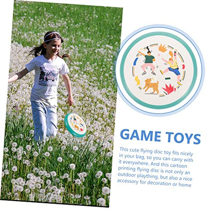 HANABASS Cartoon Printing Flying Disc Interactive Toy for Children Garden Plaything Soft Material Boys and Girls Party Fun