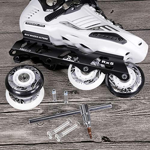 Inline Skate Wheel 15/64" Shaft Hex Socket Screw - color: 10pack-Silver