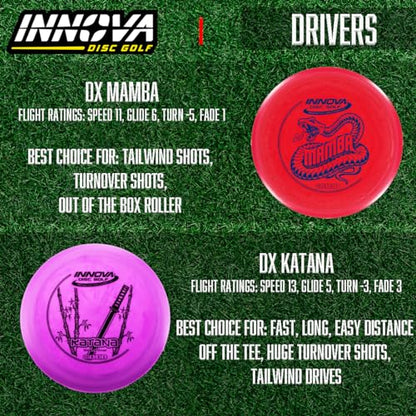 Innova Disc Golf Set 10 Pack – Disc Golf Starter Set for Beginners with Disc Golf Drivers, Mid-Ranges, Disc Golf Putters Disc Golf Starter Kit
