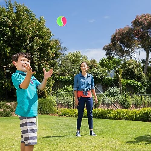 MIDELONG Replacement Sticky Balls for Toss and Catch Ball Paddles Sport Games (Hook and Loop) Outdoor Activities Addition Refill (Balls ONLY), Pack of 2