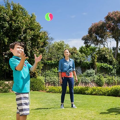 MIDELONG Replacement Sticky Balls for Toss and Catch Ball Paddles Sport Games (Hook and Loop) Outdoor Activities Addition Refill (Balls ONLY), Pack of 2
