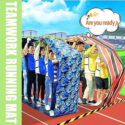 2 PCS Teamwork Games Playing Run Mat Outdoor Carnival Event Team Building Game(Adult-6M) - size: Adult-6M