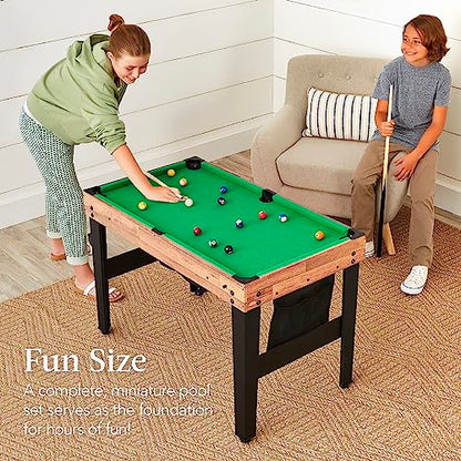 Best Choice Products Combo Game Table Set for Home, Game Room, Friends & Family w/Ping Pong, Foosball, Basketball, Air Hockey, Archery, Chess, Checkers, Shuffleboard, Bowling - color: Natural