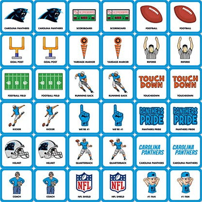 MasterPieces Sports Games - Carolina Panthers NFL Matching Game - Game for Kids and Family - Laugh and Learn - style: Carolina Panthers
