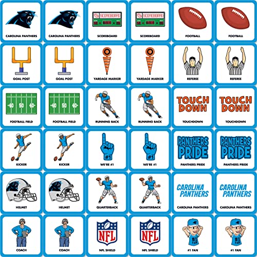 MasterPieces Sports Games - Carolina Panthers NFL Matching Game - Game for Kids and Family - Laugh and Learn - style: Carolina Panthers