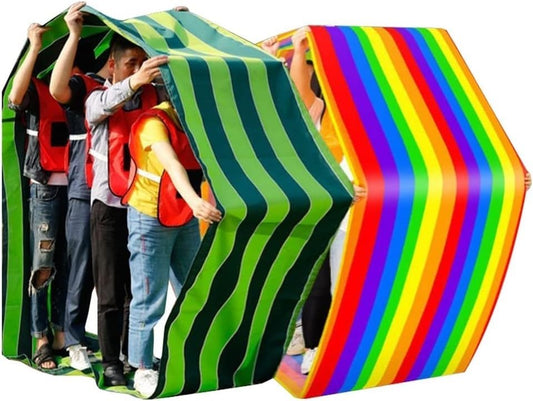 2 PCS Teamwork Games Playing Run Mat Outdoor Carnival Event Team Building Game(Kids-4M) - size: Kids-4M