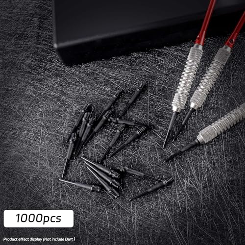 CyeeLife 2BA Thread Soft Tip Dart Points - Plastic Dart Tips - 100/1000 Pack Premium Replacement Dart Accessories - color: 1000pcs-cl11model