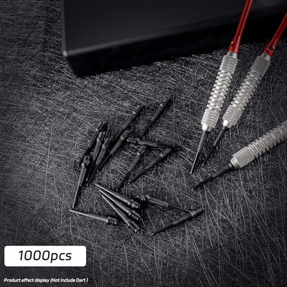 CyeeLife 2BA Thread Soft Tip Dart Points - Plastic Dart Tips - 100/1000 Pack Premium Replacement Dart Accessories - color: 1000pcs-cl11model