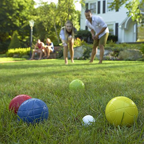 Franklin Sports Bocce Sets - Backyard + Beach Bocce Ball Sets - (8) Outdoor Balls + (1) Pallino - Adult + Family Bocce Sets - style: Recreational