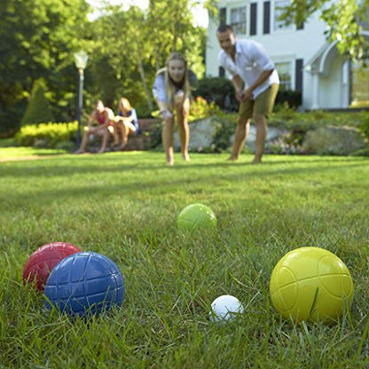 Franklin Sports Bocce Sets - Backyard + Beach Bocce Ball Sets - (8) Outdoor Balls + (1) Pallino - Adult + Family Bocce Sets - style: Recreational