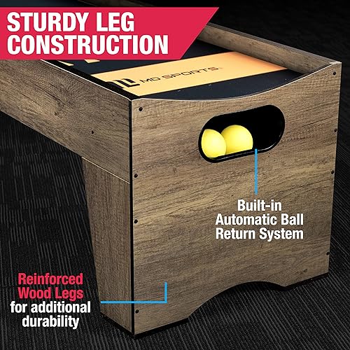 MD Sports Roll & Score Arcade Game, 87" Durable Electronic Scoring with Sound Effects and Game Balls, Perfect for Family Game Rooms - style: 7’ 3” - Arcade Table