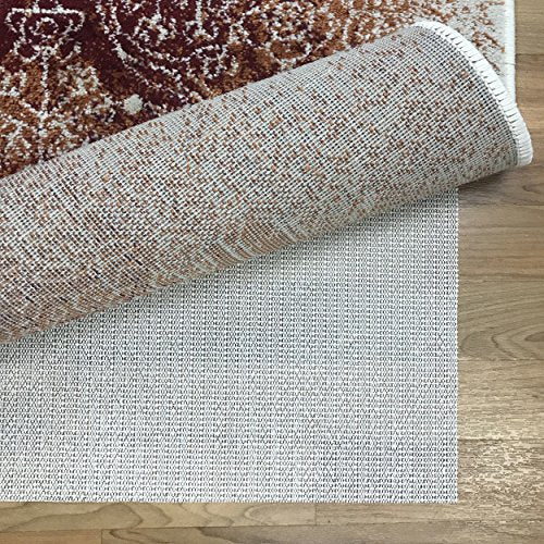 Superior Area Rug Pad, Non-Slip, Non-Skid, Floor Protector, Table Runner, Hardwood and Tile Floors Padding, Washable, Place Mats, Gripper Mat, Slide Stoppers, Rubber Rug Grip, 2'6" x 12', Cream - size: 2'6" x 12' (Rectangular)
