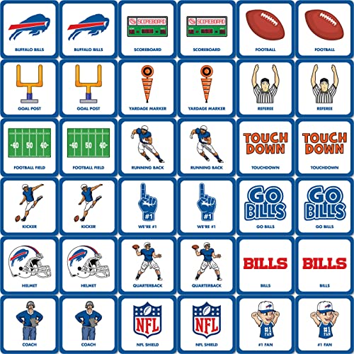 MasterPieces Sports Games - Buffalo Bills NFL Matching Game - Game for Kids and Family - Laugh and Learn - style: Buffalo Bills