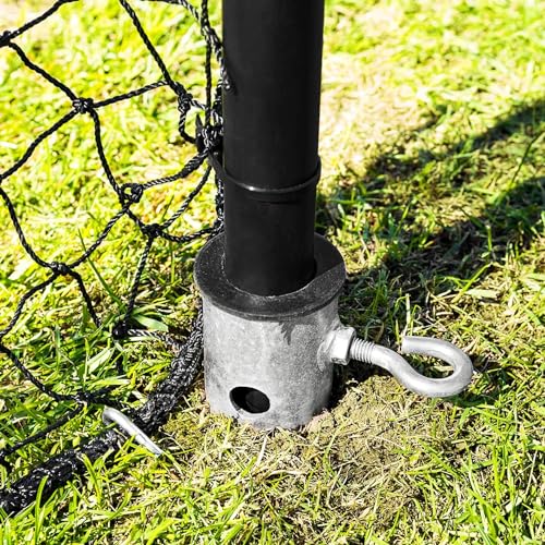 Stop that Ball™ Backstop Net Systems | Multi-Sport Ball Stop Net & Posts | Pop-Up, Freestanding & Socketed Options [7 Sizes] - size: 10ft, style: Socketed