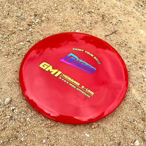 DISGO-GM1 Mid-Range Golf Disc - PDGA Approved Stable Flyer for Accuracy - Driver for Disc Golf Beginners & Players (Colors Vary) - color: Red