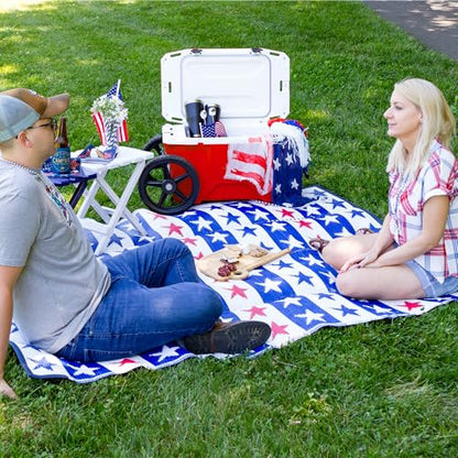 Camco Adirondack Style Folding Plastic Large Table with Footrest Design and Easy to Setup Construction for Indoor or Outdoor Use, White