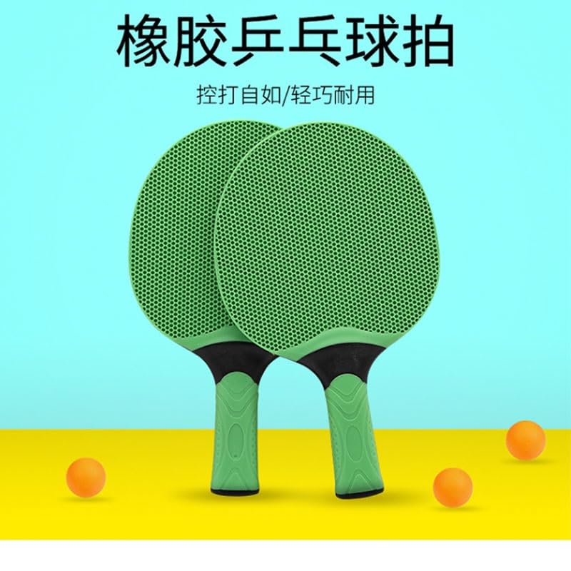 Table Tennis Bat Rubber Integrated Straight Handed Cross - color: Gray