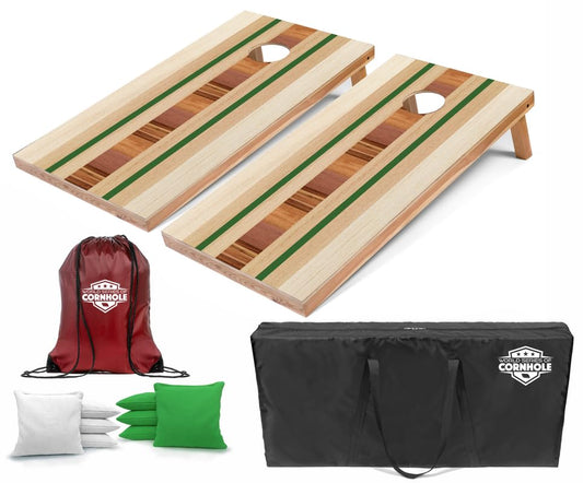 World Series of Cornhole Regulation Size Cornhole Boards - Lightweight & Durable All-Wood Construction | Backyard Bean Bag Toss Set | Outdoor Game for Tailgates & BBQs - color: Pacific Surf