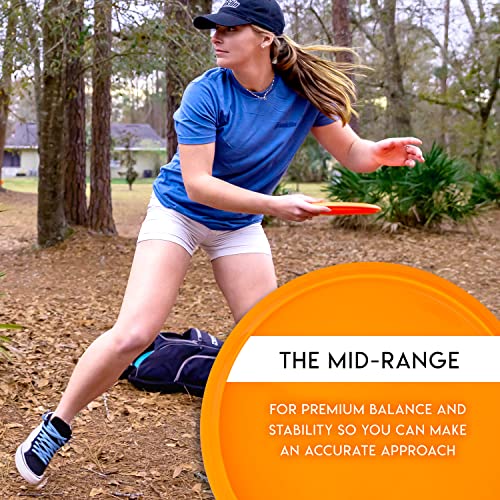 Franklin Sports Disc Golf Discs Set - Disc Golf Equipment Starter Set - style: Orange/Blue/Pink