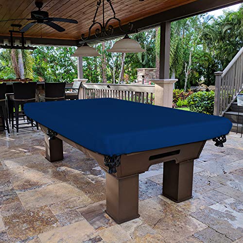 Covers & All Pool Table Cover, Made of 18 Oz Cover Tuff, Waterproof, Ideal for Extreme Weather (96" W x 48" D x 8" H, Blue) - color: Blue, size: 96" W x 48" D x 8" H