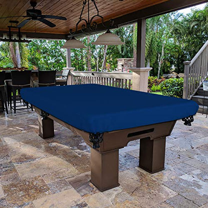 Covers & All Pool Table Cover, Made of 18 Oz Cover Tuff, Waterproof, Ideal for Extreme Weather (96" W x 48" D x 8" H, Blue) - color: Blue, size: 96" W x 48" D x 8" H