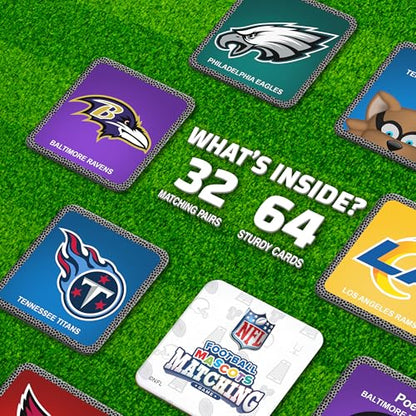 MasterPieces Sports Games - NFL Mascots Matching Game - Game for Kids and Family - Laugh and Learn - style: Mascots