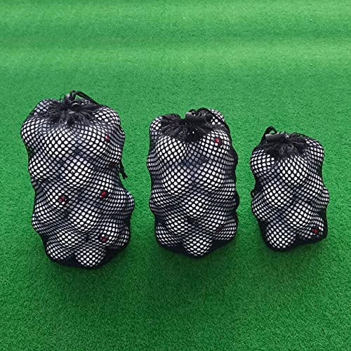 2-Pack Golf Ball & Pickleball Mesh Bag, Golf Balls Bag Sack, Multi-Purpose Net Pouch, Fit for Ping Pong, Table Tennis Ball, Bucket Balls, Household Small Tools Items Storage, Diving - size: 2-Pack, L: 5.9x11-inch