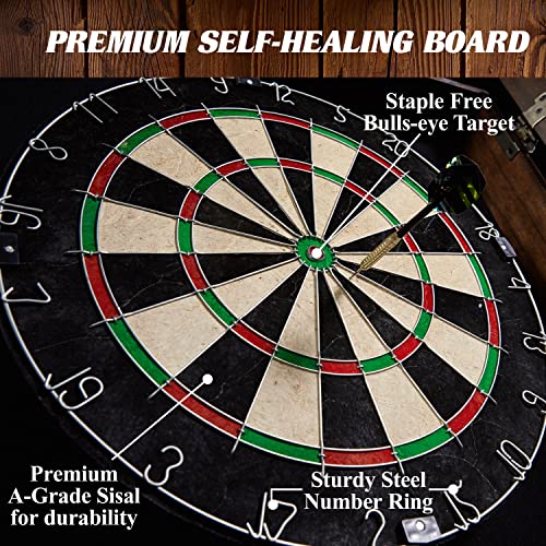 Barrington Bellevue Bristle Dartboard, Cabinet Style, Pre-Assembled