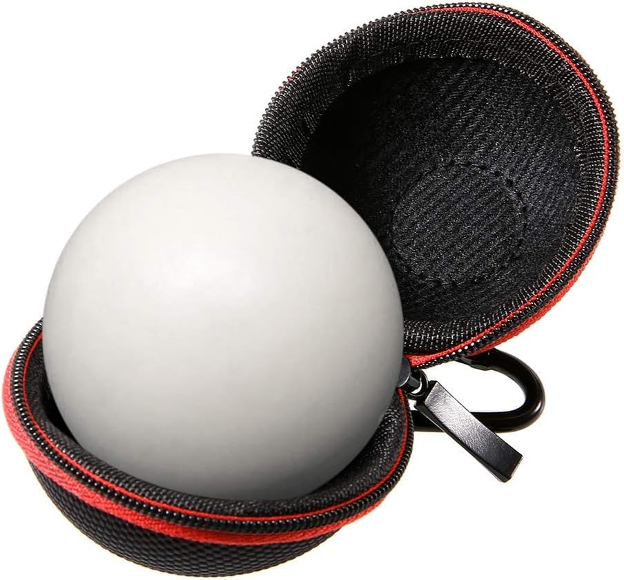 Lixada Cue Ball White1 PCS 57.2MM Clip-On Billiard Ball Holder 6 Red Dot Pool Cue Training Ball for Pool Training Balls with Carabiner Fits 2.2in Balls (Cue Ball Case)