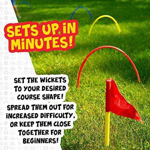 Franklin Kick Croquet Game Set - Perfect for Kids and Adults - Combines Soccer and Croquet - Great for Outdoor Play
