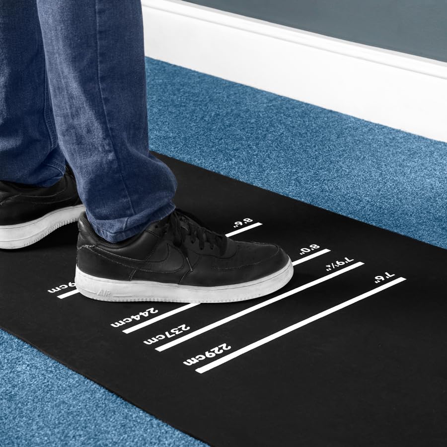 PINPOINT Professional Darts Mat | 4 Throwing Lines Distance with Oche System | 118in x 62in