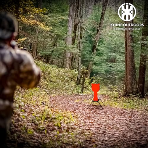 KNINE OUTDOORS 3/8'' AR500 Auto Reset Target, Steel Target for Shooting Range, Suitable for Pistol, Rifle, Handgun, Shotgun, Rimfire - style: Gong