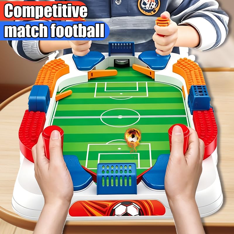 Mini Foosball Table Game, Soccer Game Set, Football Games Board for Indoor Sports Game Room Pinball Interactive Birthday Gift, Family Gatherings