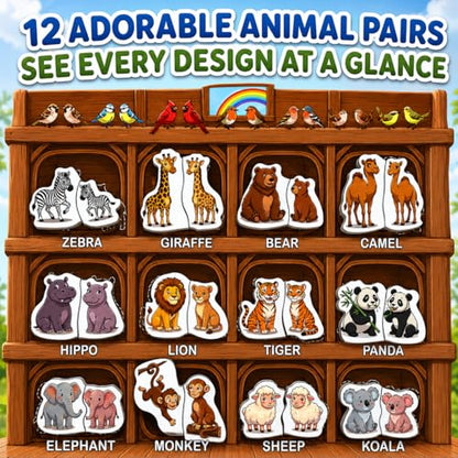 Travofun Noah's Ark Toy 4-in-1 Magnetic Travel Game for Kids, Fishing Game, Animal Matching Pairs & Word Learning, Screen-Free Busy Book, Christian Gifts Ages 3+ - style: Noah’s Ark Game