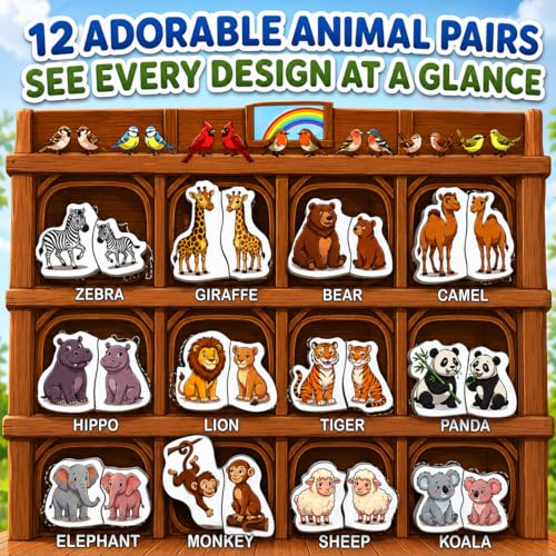 Travofun Noah's Ark Toy 4-in-1 Magnetic Travel Game for Kids, Fishing Game, Animal Matching Pairs & Word Learning, Screen-Free Busy Book, Christian Gifts Ages 3+ - style: Noah’s Ark Game