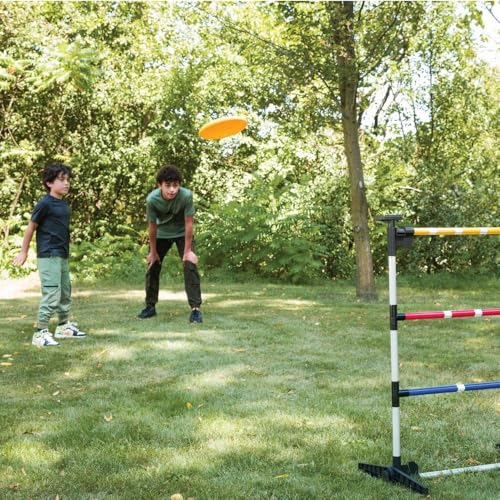 3 in 1 Outdoor Game Combo Set, Bean Bag Toss & Ladderball & Bottle Smash Game, Foldable Portable Backyard Game Set