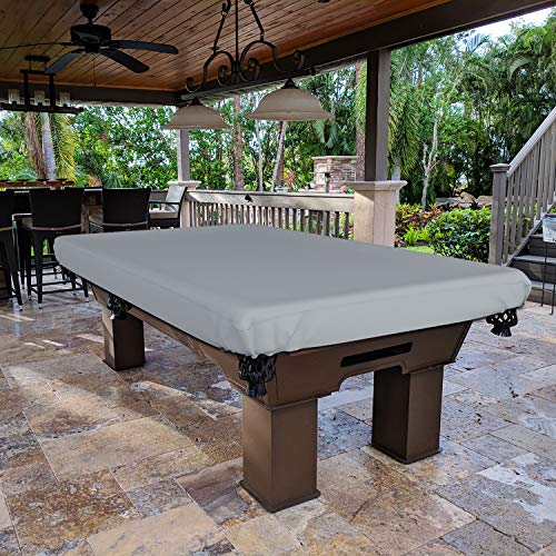Covers & All Pool Table Cover, Made of 18 Oz Cover Tuff, Waterproof, Ideal for Extreme Weather (124" W x 72" D x 8" H, Gray) - color: Grey, size: 124" W x 72" D x 8" H
