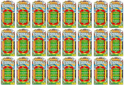 JA-RU Mini Foosball Table (1 Toy) Mini Arcade Tabletop Soccer & Football Party Favors. Portable Handheld Games for Kids & Office Desk Toys. 255-1s - style: 24 Packs