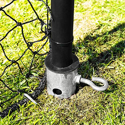 Stop that Ball™ Backstop Net Systems | Multi-Sport Ball Stop Net & Posts | Pop-Up, Freestanding & Socketed Options [7 Sizes] - size: 50ft, style: Socketed