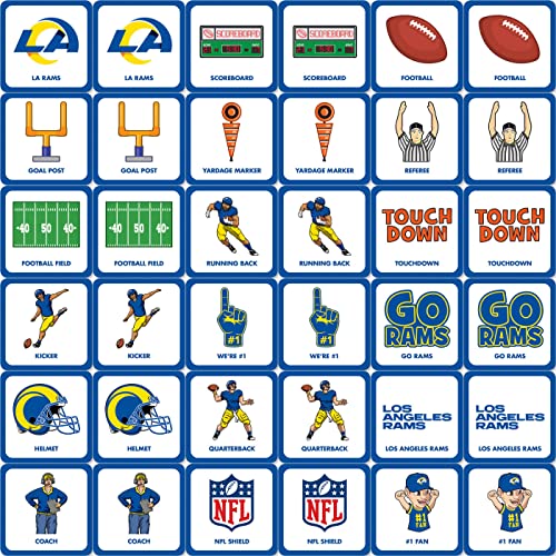 MasterPieces Sports Games - Los Angeles Rams NFL Matching Game - Game for Kids and Family - Laugh and Learn - style: Los Angeles Rams