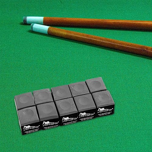 HMQQ Pool Cue Chalk – 12 Pack Billiard Chalk, Low Dust & Anti-Slip Cue Chalk for Smooth, Accurate Shots – 6 Colors Available for Pool Lovers, Home Tables & Clubs - color: Gray