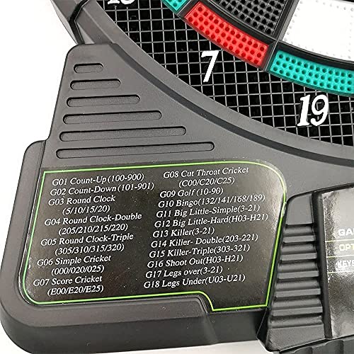 Electronic Dart Board, Professtional Automatic Scoring Electronic Darts Boards Adults Target Safety Leisure Entertainment with 6 Darts + 18 Tips