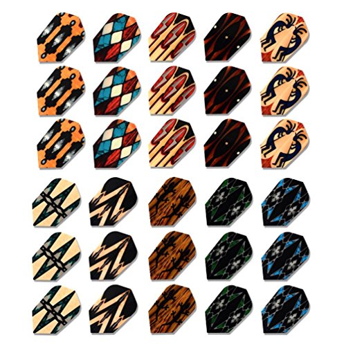 CUESOUL 10/15 Set Unique Design Slim Dart Flights Wholesale for Steel Tip Dart and Soft Tip Darts - color: Slim Shape-30pcs