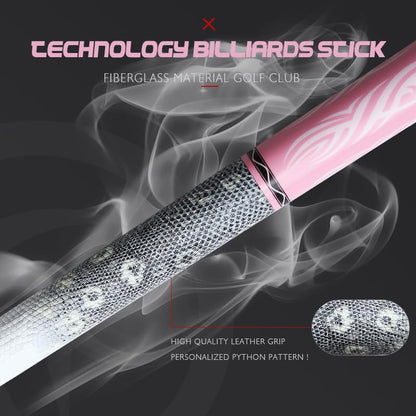 Carbon Fiber Pool Cue – 12.9mm, 14mm and 12.4mm, 2-Piece Billiard Cue Stick for Women/Men, Professional Break Cue for Snooker, 8-Ball, 9-Ball, Home & Club Use