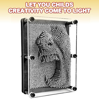 ArtCreativity 3D Pin Art Toy (Pack of 2) – Large 5x7 & Small 3.5x5 Sensory Boards – Fidget & Autism Toys for Kids – Creative Stress Relief Gift for Autistic Children Ages 3, 4, 5, 6, 7, 8, 9, 10