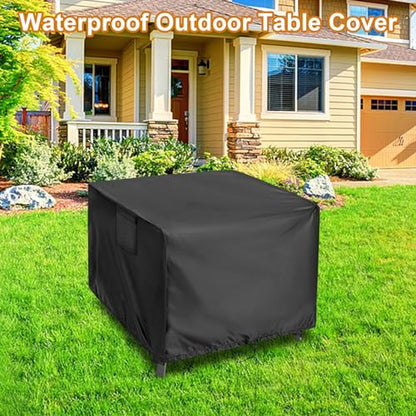 Kingling Outdoor Table Cover Square, 36 inch Square Patio Table Cover, Waterproof Outdoor High Top Table Cover Outdoor Patio Furniture Covers - 36" x 36" x 42"