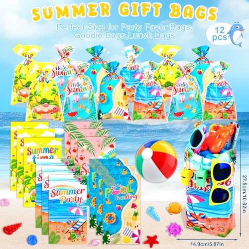 182 Pcs Pool Party Favors Beach Party Favors, Summer Goodie Bag Stuffers for Kids 3-8 8-12 with Beach Balls, Sunglasses, Water Balls for Summer Birthday Party Favors - style: pool Party Favor